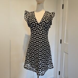 Michael Kors floral embroidered mesh dress